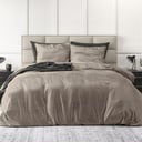 POSTELJINA VELVET FASHION TAUPE