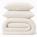 LAZYBED ALL IN ONE RIB TEDDY WHITE