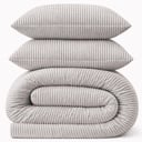 LAZYBED ALL IN ONE RIB TEDDY GREY