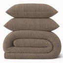LAZYBED ALL IN ONE RIB TEDDY TAUPE