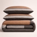 LAZYBED ALL IN ONE BROWN STRIPES