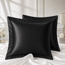 2 JASTUČNICE EGIPATSKI SATEN BLACK