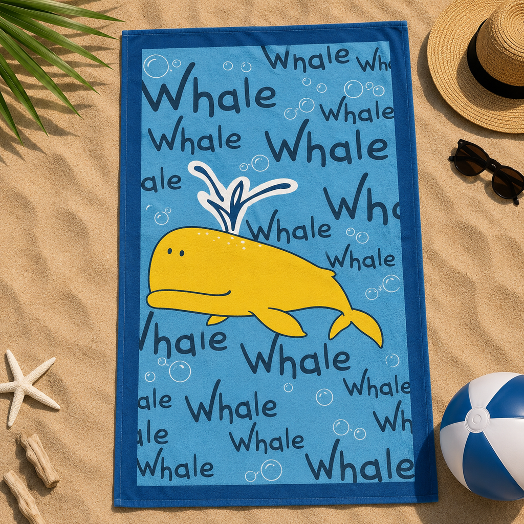 RUČNIK ZA PLAŽU BLUE WHALE 