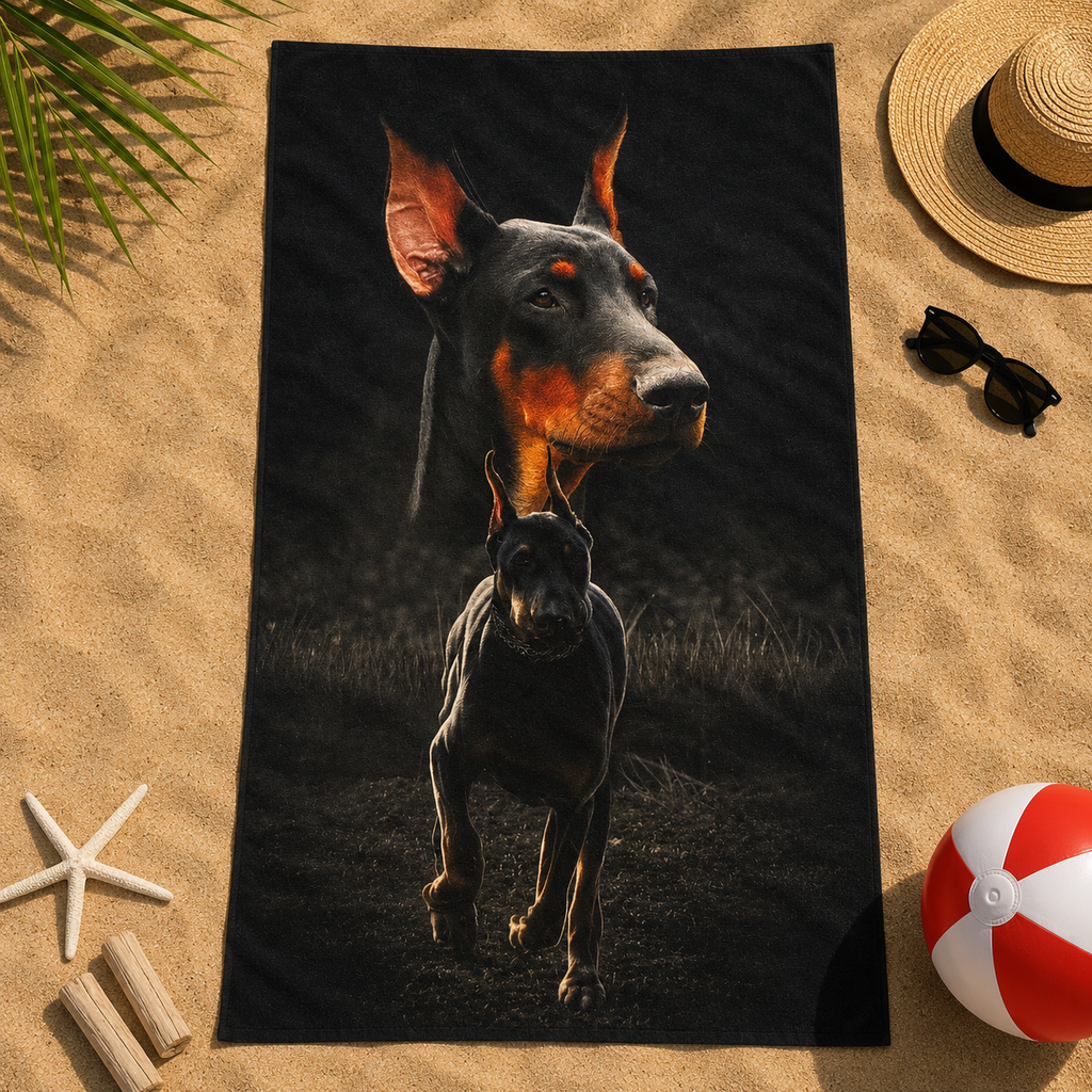 RUČNIK ZA PLAŽU DOBERMAN 