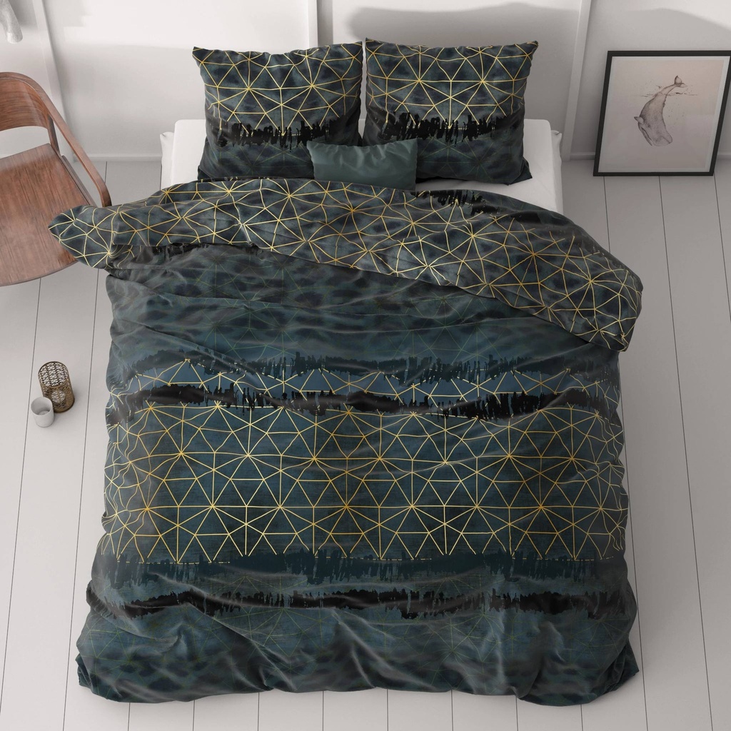 POSTELJINA LEOPARD DECO GREEN