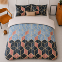 POSTELJINA CUBE BLUE