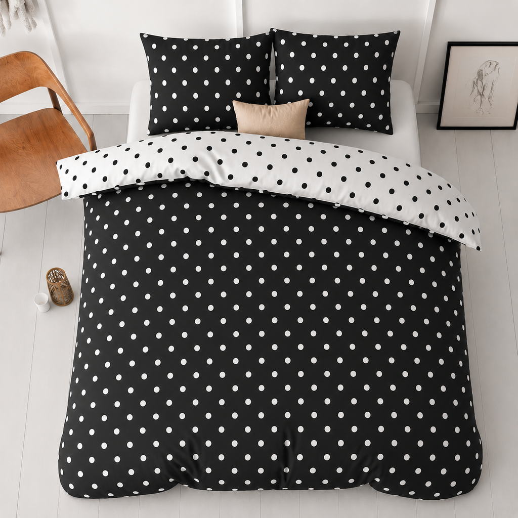 POSTELJINA POLKA BLACK