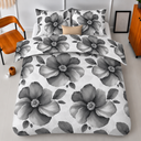 POSTELJINA FLOWERS GREY