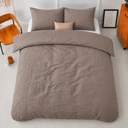 POSTELJINA PERKAL STONE WASHED TAUPE