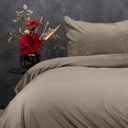 POSTELJINA VELVET UNI TAUPE/GREY