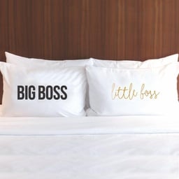 [P-2524030] SET OD 2 JASTUČNICE BIG BOSS LITTLE BOSS