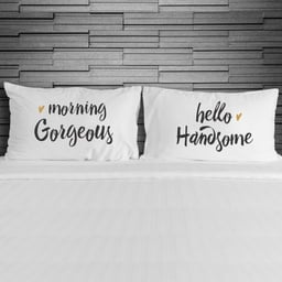 [P-2524061] SET OD 2 JASTUČNICE MORNING GORGEOUS HELLO HANDSOME