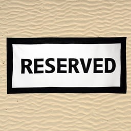 [H-2525969] PLAŽNI RUČNIK RESERVED