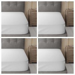 [J-2004363+J-2004363+J-2004363+J-2004363] 4 PLAHTE 140X200 CM JERSEY S GUMICOM WHITE