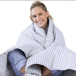 [150X200-PRUGE] TEŠKA DEKA STRIPE 8KG