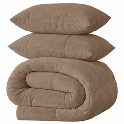 LAZYBED ALL IN ONE VELVET TAUPE