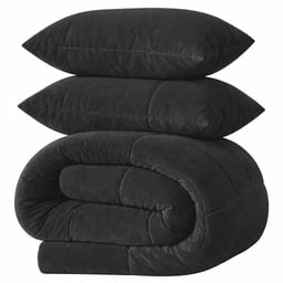 LAZYBED ALL IN ONE VELVET BLACK
