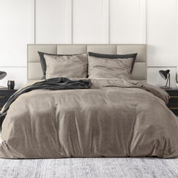 POSTELJINA VELVET FASHION TAUPE
