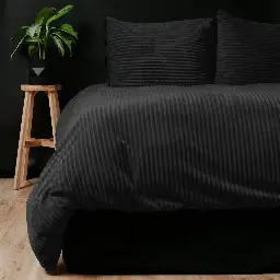 POSTELJINA RIB TEDDY BLACK