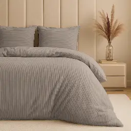 POSTELJINA RIB TEDDY TAUPE