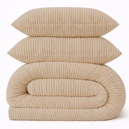 LAZYBED ALL IN ONE RIB TEDDY BEIGE