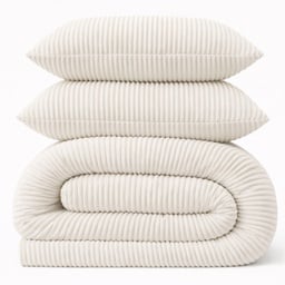 LAZYBED ALL IN ONE RIB TEDDY WHITE