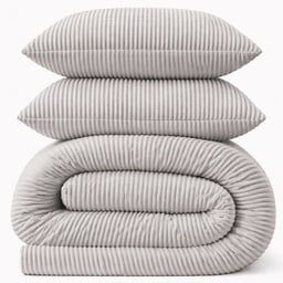 LAZYBED ALL IN ONE RIB TEDDY GREY