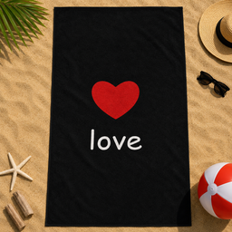 [ZEL-7] RUČNIK ZA PLAŽU LOVE 