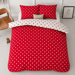 POSTELJINA POLKA RED