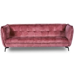 [8785260710556] SOFA COMFORT BUTTON VINTAGE BORDEAUX 3 SEAT