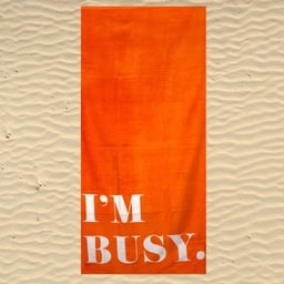 [H-2526102] PLAŽNI RUČNIK I AM BUSY. ORANGE